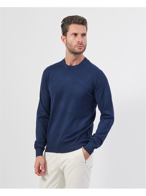 Pull ? col rond John Richmond en laine m?lang?e RICHMOND X | UMA24017MADRESS BLUE